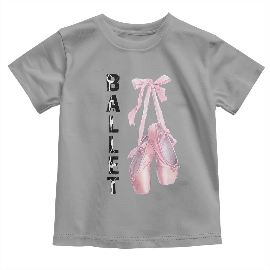 Ballerina Pointe Shoes Toddler T Shirt Gift For Cute Ballet Girl - Wonder Print Shop