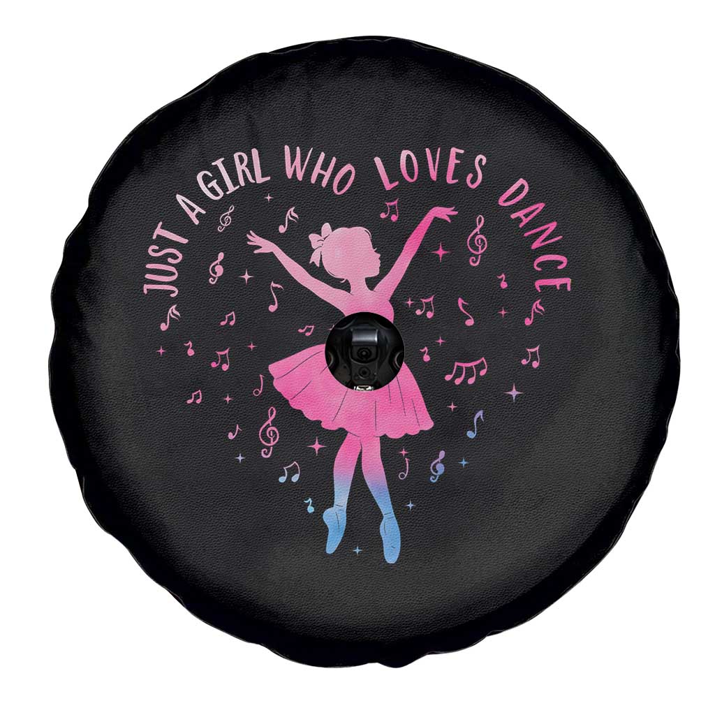 Just A Girl Who Loves Dance Spare Tire Cover Gift For Cute Ballet Girl - Wonder Print Shop
