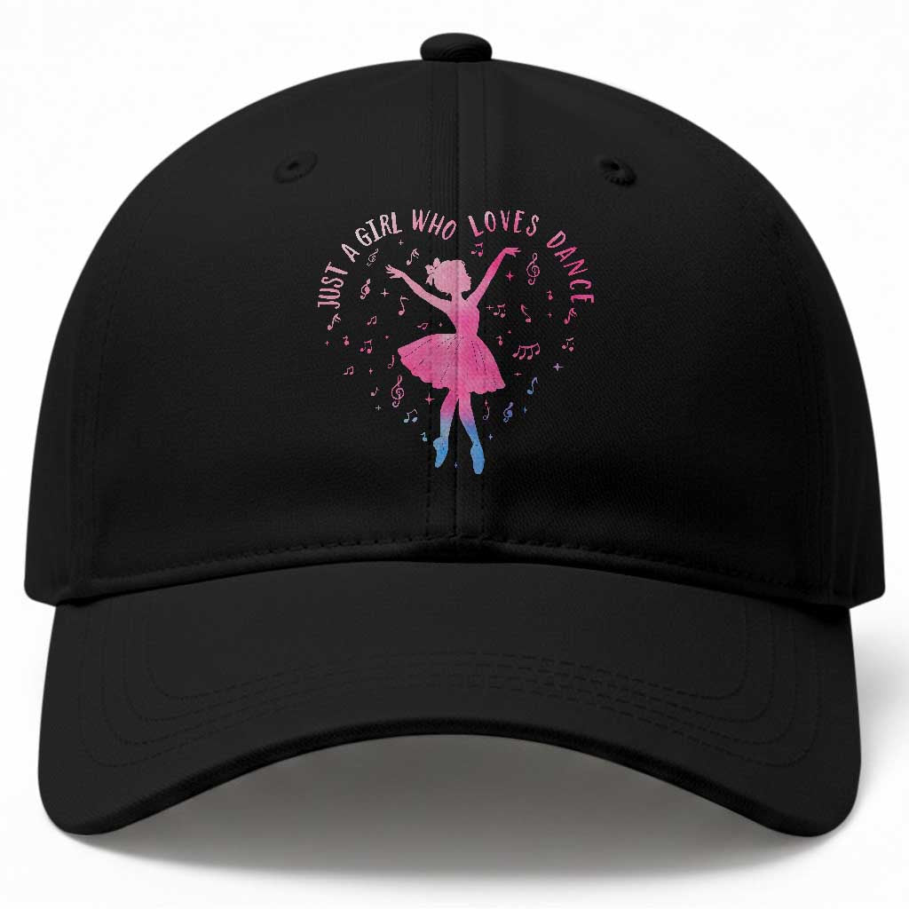 Just A Girl Who Loves Dance Baseball Cap Gift For Cute Ballet Girl