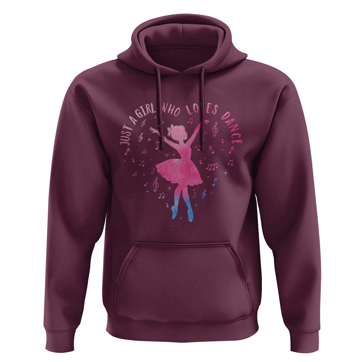 Just A Girl Who Loves Dance Hoodie Gift For Cute Ballet Girl - Wonder Print Shop