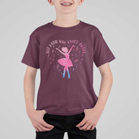 Just A Girl Who Loves Dance T Shirt For Kid Gift For Cute Ballet Girl - Wonder Print Shop