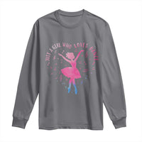 Just A Girl Who Loves Dance Long Sleeve Shirt Gift For Cute Ballet Girl - Wonder Print Shop