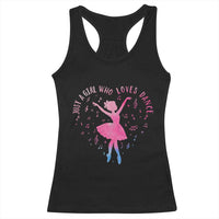 Just A Girl Who Loves Dance Racerback Tank Top Gift For Cute Ballet Girl - Wonder Print Shop