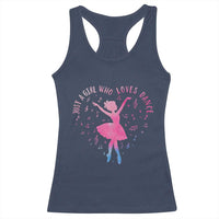 Just A Girl Who Loves Dance Racerback Tank Top Gift For Cute Ballet Girl - Wonder Print Shop
