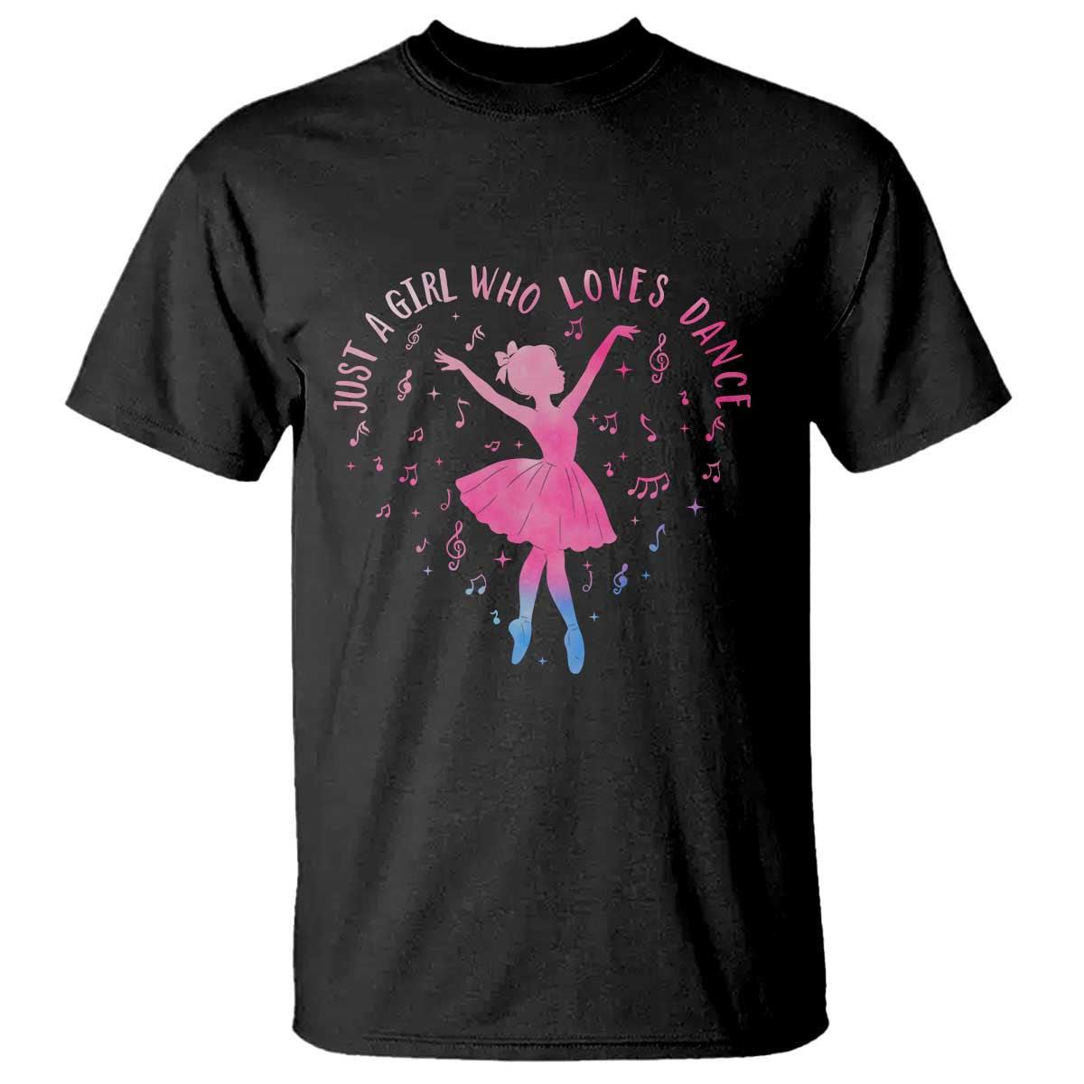 Just A Girl Who Loves Dance T Shirt Gift For Cute Ballet Girl - Wonder Print Shop