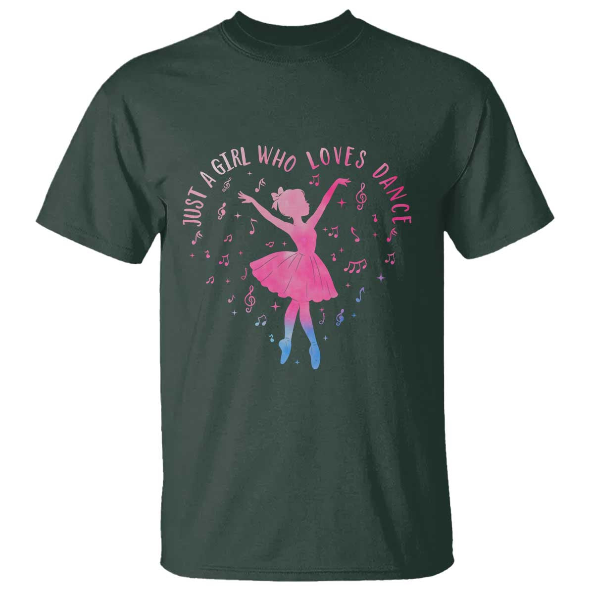 Just A Girl Who Loves Dance T Shirt Gift For Cute Ballet Girl - Wonder Print Shop