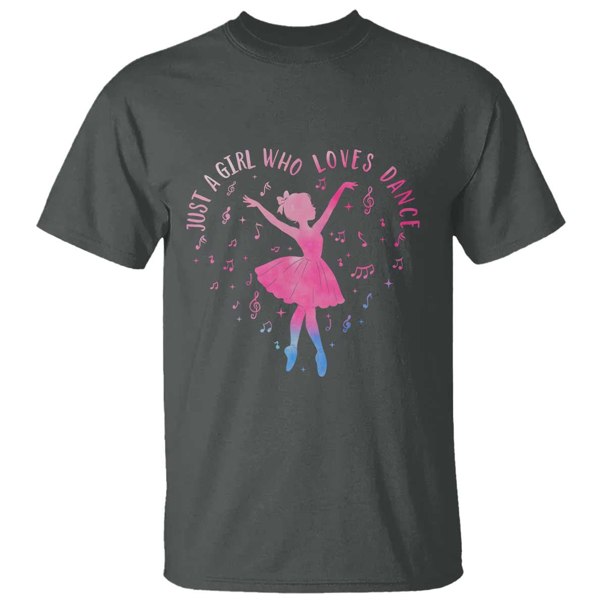 Just A Girl Who Loves Dance T Shirt Gift For Cute Ballet Girl - Wonder Print Shop