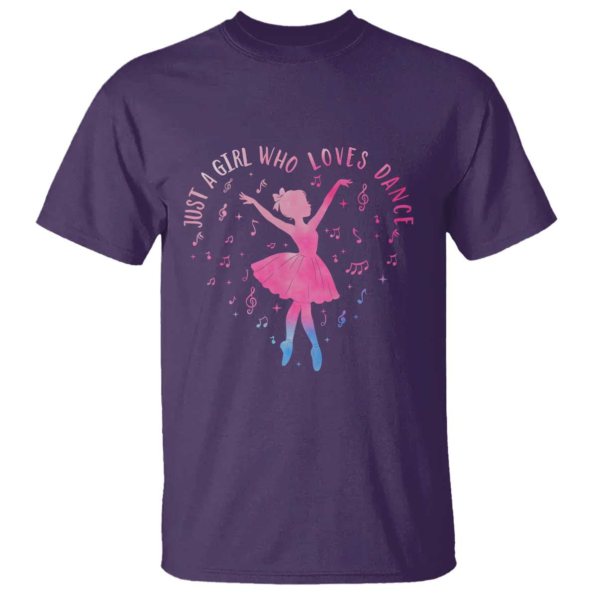 Just A Girl Who Loves Dance T Shirt Gift For Cute Ballet Girl - Wonder Print Shop