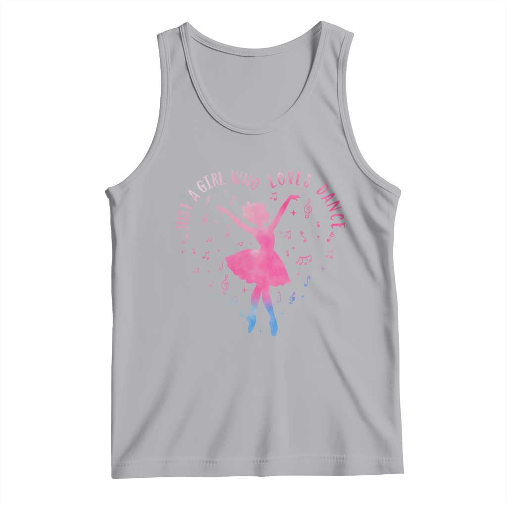 Just A Girl Who Loves Dance Tank Top Gift For Cute Ballet Girl - Wonder Print Shop