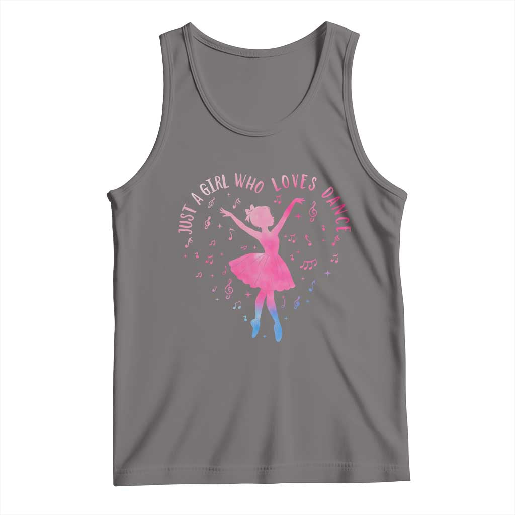 Just A Girl Who Loves Dance Tank Top Gift For Cute Ballet Girl - Wonder Print Shop