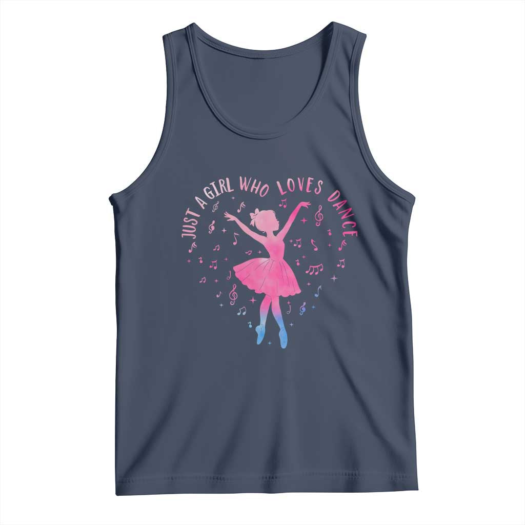 Just A Girl Who Loves Dance Tank Top Gift For Cute Ballet Girl - Wonder Print Shop