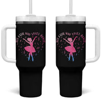 Just A Girl Who Loves Dance Tumbler With Handle Gift For Cute Ballet Girl