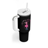 Just A Girl Who Loves Dance Tumbler With Handle Gift For Cute Ballet Girl