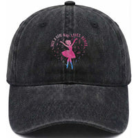 Just A Girl Who Loves Dance Washed Cotton Baseball Cap Gift For Cute Ballet Girl