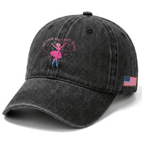 Just A Girl Who Loves Dance Washed Cotton Baseball Cap Gift For Cute Ballet Girl