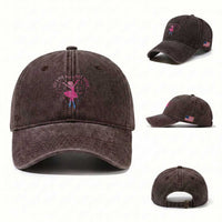 Just A Girl Who Loves Dance Washed Cotton Baseball Cap Gift For Cute Ballet Girl