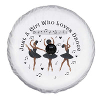 African American Ballet Dancer Spare Tire Cover Just A Girl Who Loves Dance - Wonder Print Shop