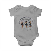 African American Ballet Dancer Baby Onesie Just A Girl Who Loves Dance - Wonder Print Shop