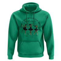 African American Ballet Dancer Hoodie Just A Girl Who Loves Dance - Wonder Print Shop
