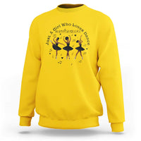 African American Ballet Dancer Sweatshirt Just A Girl Who Loves Dance - Wonder Print Shop