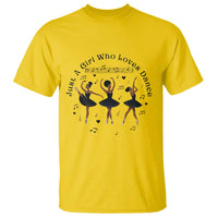 African American Ballet Dancer T Shirt Just A Girl Who Loves Dance - Wonder Print Shop