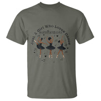 African American Ballet Dancer T Shirt Just A Girl Who Loves Dance - Wonder Print Shop
