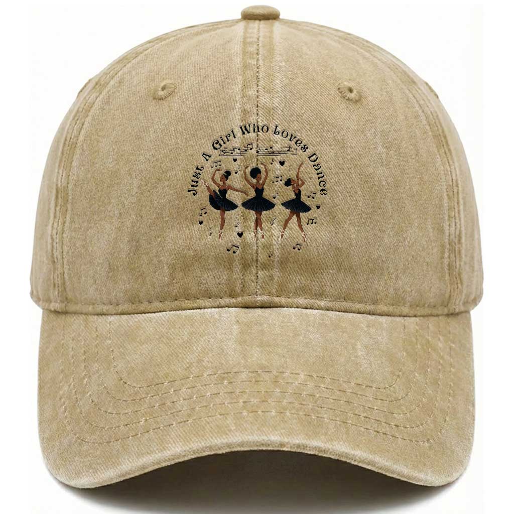 African American Ballet Dancer Washed Cotton Baseball Cap Just A Girl Who Loves Dance