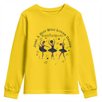 African American Ballet Dancer Youth Sweatshirt Just A Girl Who Loves Dance - Wonder Print Shop