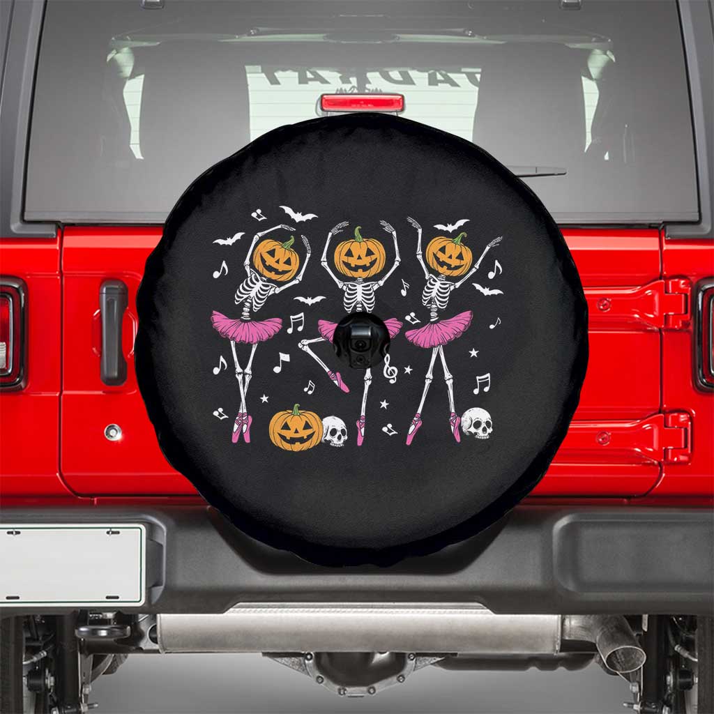 Ballet Skeleton Dance Spare Tire Cover Funny Halloween Gift - Wonder Print Shop
