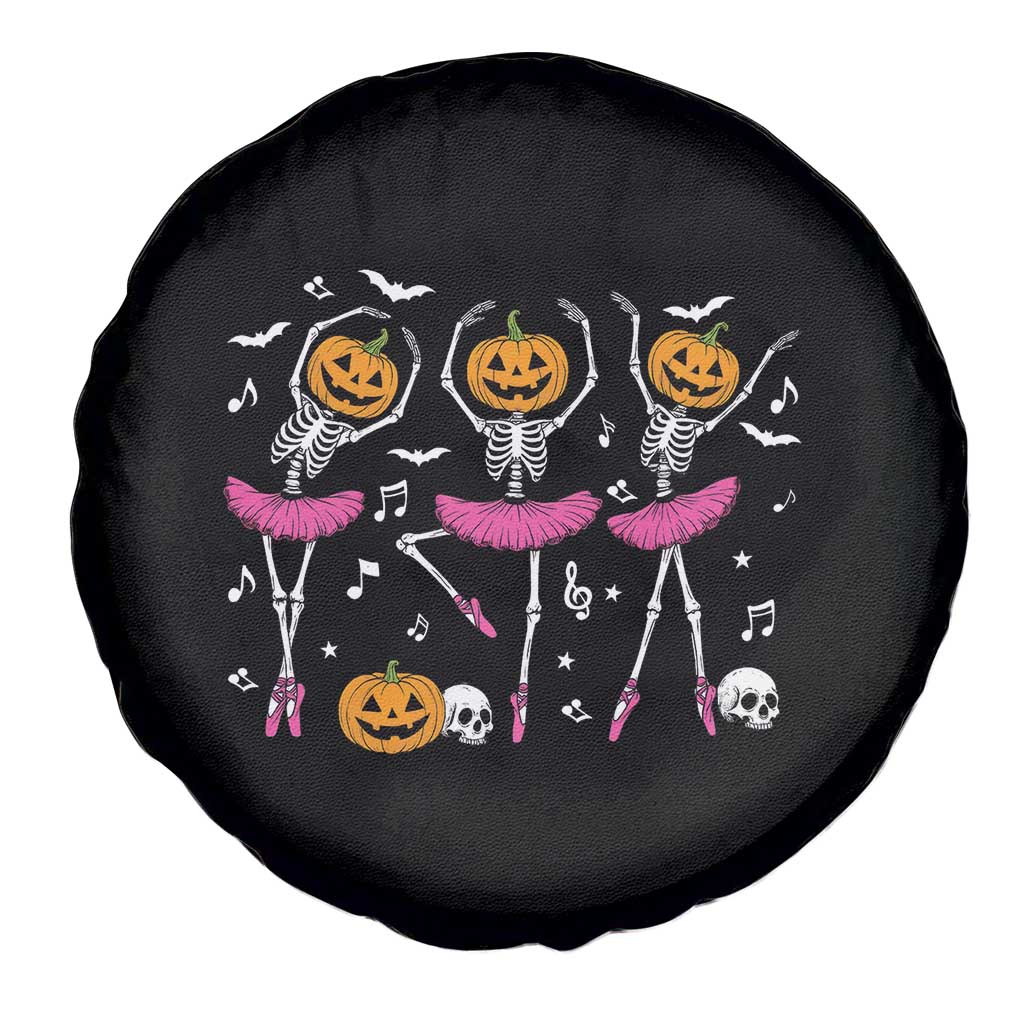 Ballet Skeleton Dance Spare Tire Cover Funny Halloween Gift - Wonder Print Shop