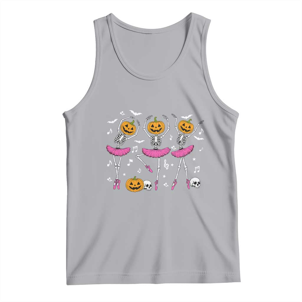 Ballet Skeleton Dance Tank Top Funny Halloween Gift - Wonder Print Shop