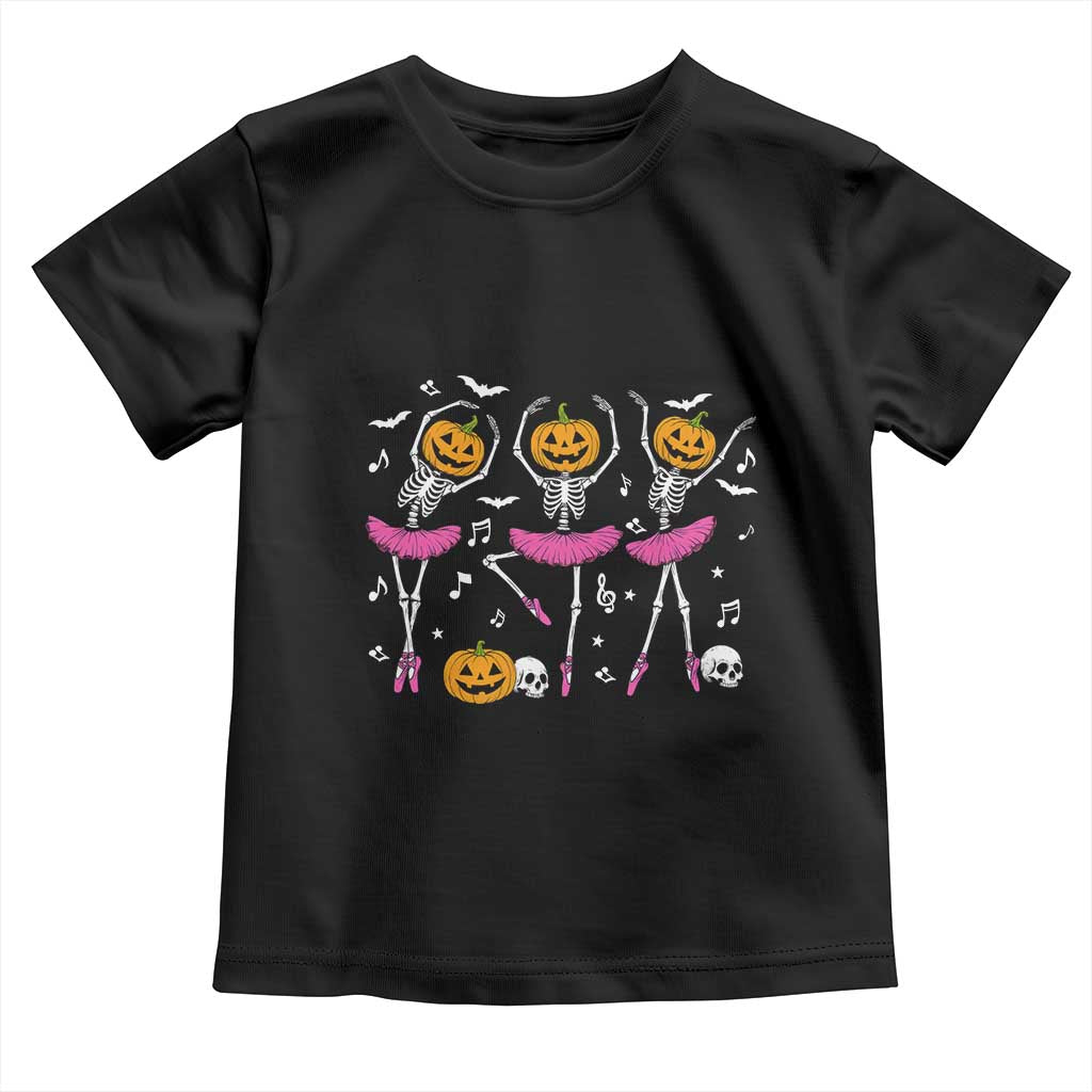 Ballet Skeleton Dance Toddler T Shirt Funny Halloween Gift - Wonder Print Shop
