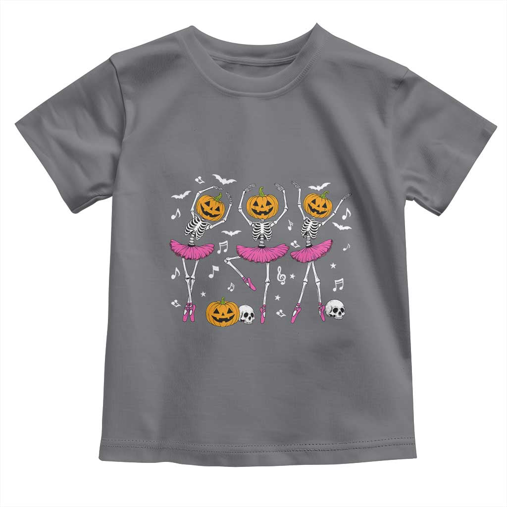 Ballet Skeleton Dance Toddler T Shirt Funny Halloween Gift - Wonder Print Shop