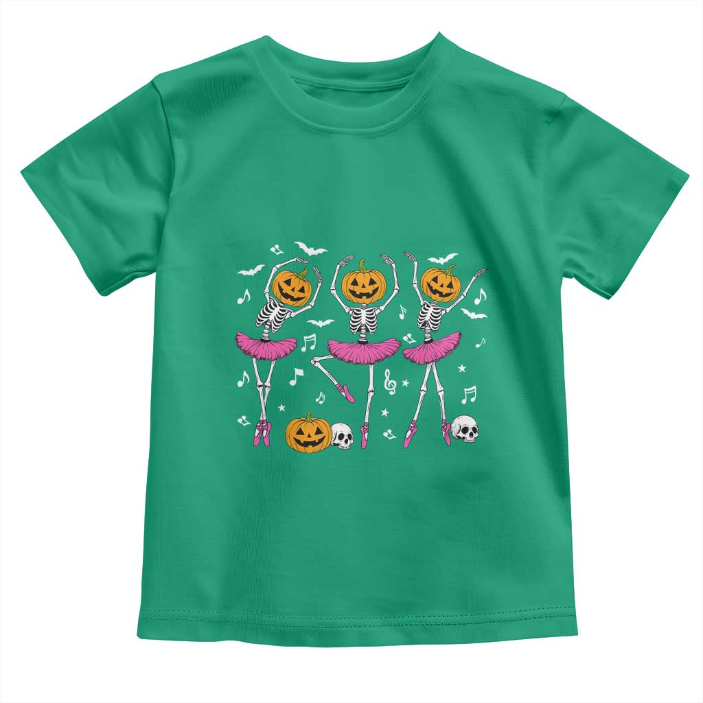 Ballet Skeleton Dance Toddler T Shirt Funny Halloween Gift - Wonder Print Shop