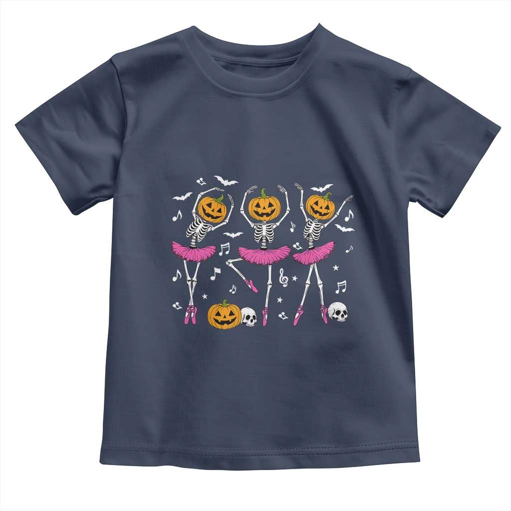 Ballet Skeleton Dance Toddler T Shirt Funny Halloween Gift - Wonder Print Shop