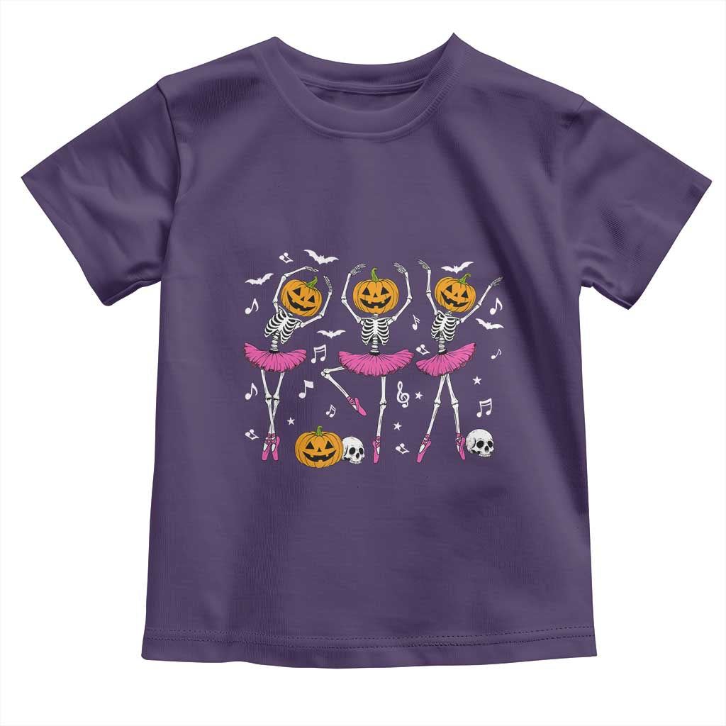 Ballet Skeleton Dance Toddler T Shirt Funny Halloween Gift - Wonder Print Shop