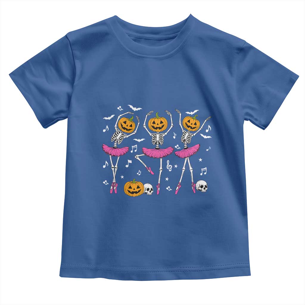 Ballet Skeleton Dance Toddler T Shirt Funny Halloween Gift - Wonder Print Shop