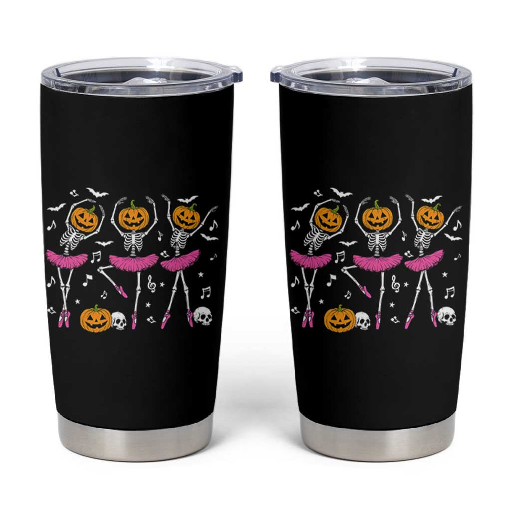 Ballet Skeleton Dance Tumbler Cup Funny Halloween Gift