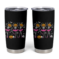 Ballet Skeleton Dance Tumbler Cup Funny Halloween Gift