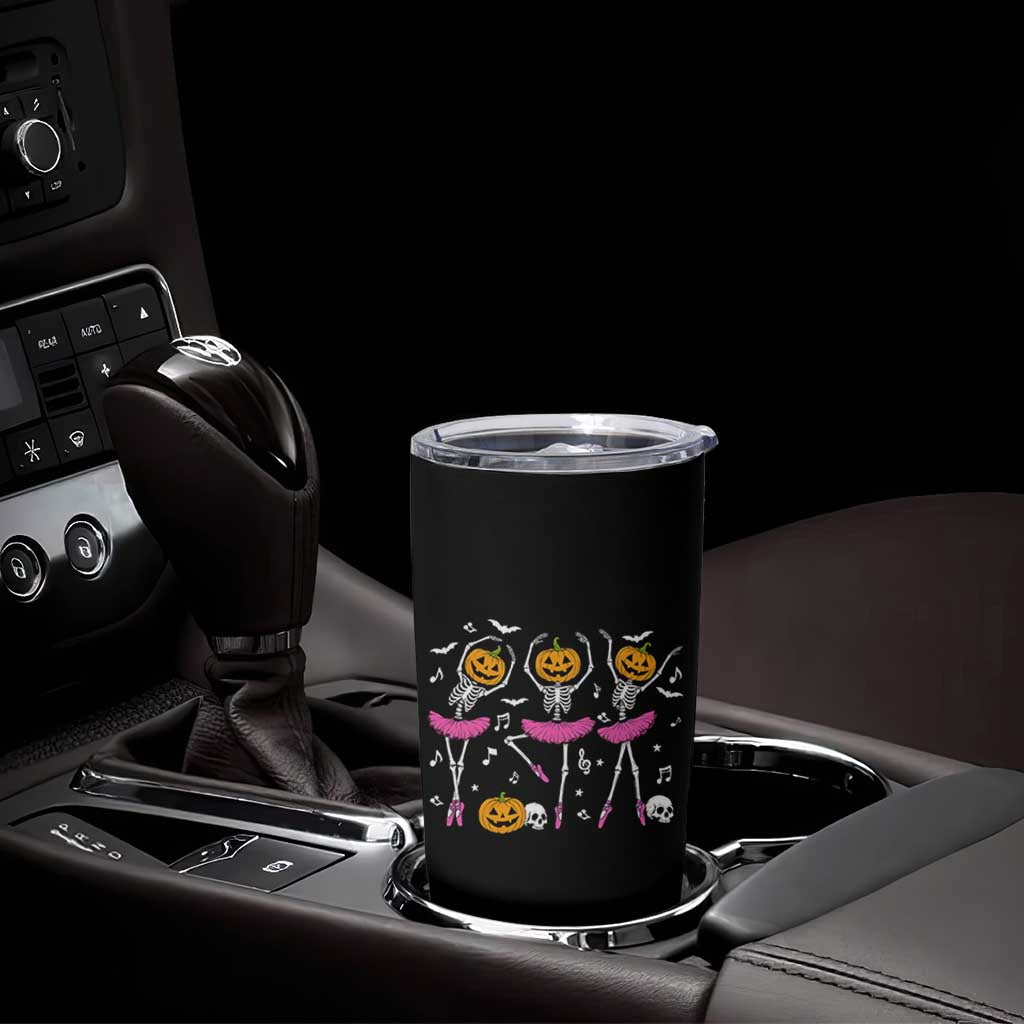 Ballet Skeleton Dance Tumbler Cup Funny Halloween Gift