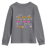 Ballet Skeleton Dance Youth Sweatshirt Funny Halloween Gift - Wonder Print Shop