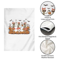 Funny Halloween Skeleton Dance Garden Flag Gift For Ballet Lover - Wonder Print Shop