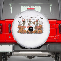 Funny Halloween Skeleton Dance Spare Tire Cover Gift For Ballet Lover - Wonder Print Shop
