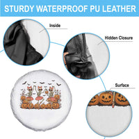 Funny Halloween Skeleton Dance Spare Tire Cover Gift For Ballet Lover - Wonder Print Shop