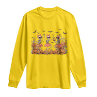 Funny Halloween Skeleton Dance Long Sleeve Shirt Gift For Ballet Lover - Wonder Print Shop