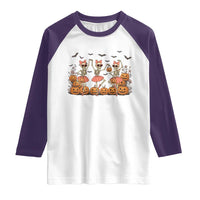Funny Halloween Skeleton Dance Raglan Shirt Gift For Ballet Lover - Wonder Print Shop