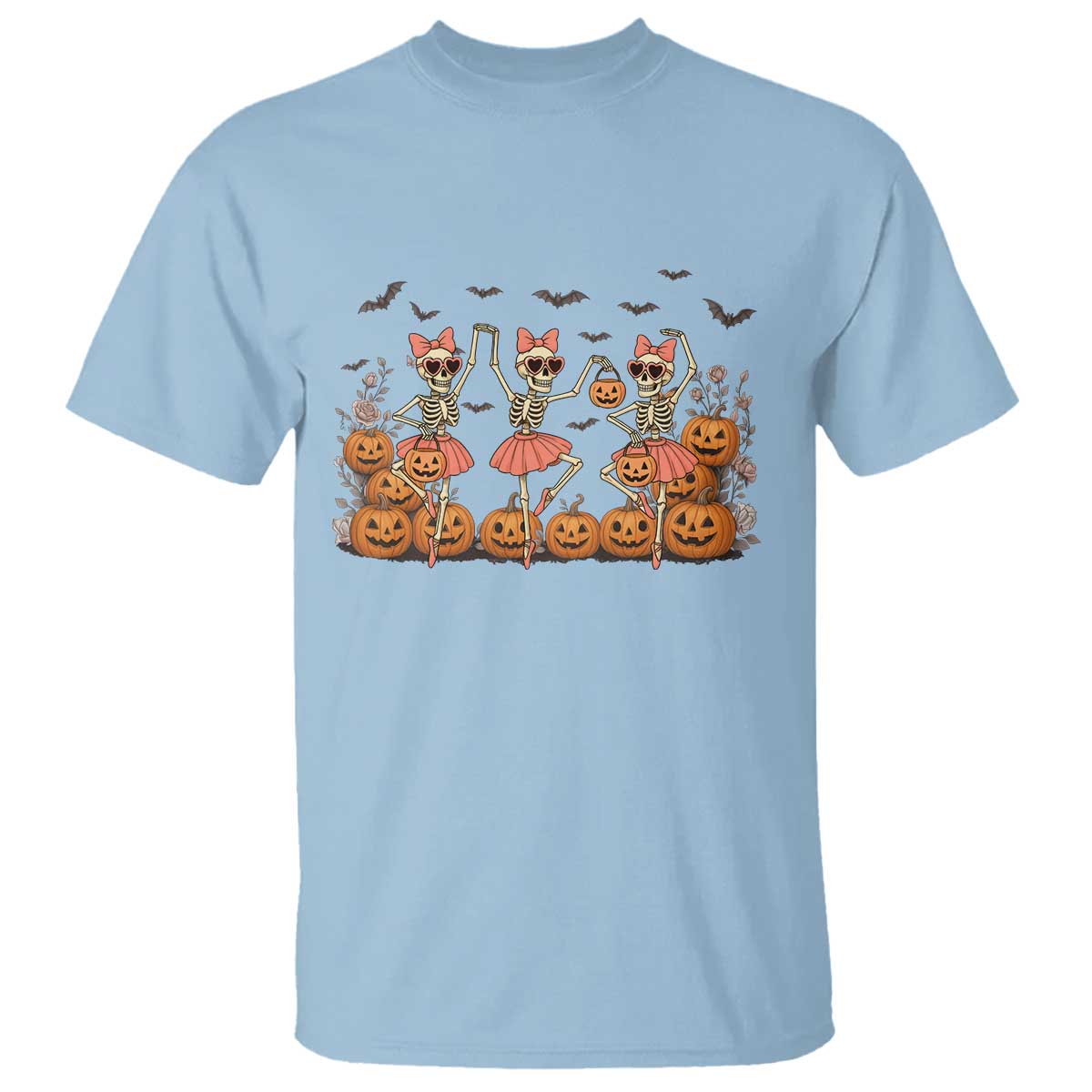 Funny Halloween Skeleton Dance T Shirt Gift For Ballet Lover - Wonder Print Shop