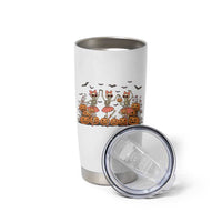 Funny Halloween Skeleton Dance Tumbler Cup Gift For Ballet Lover