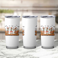 Funny Halloween Skeleton Dance Tumbler Cup Gift For Ballet Lover