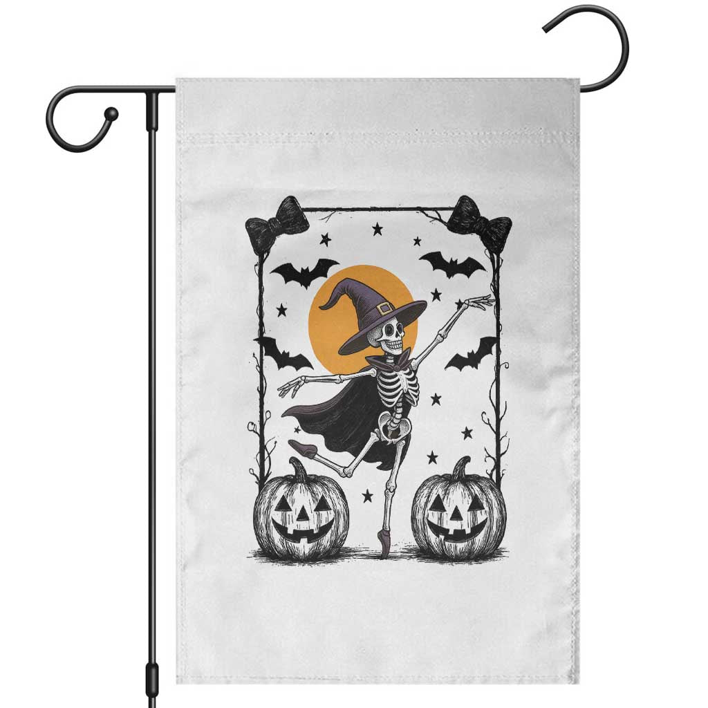 Funny Skeleton Witches Dance Ballet Garden Flag Halloween Gift - Wonder Print Shop